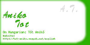 aniko tot business card
