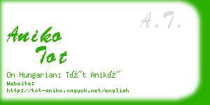 aniko tot business card